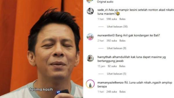 Ariel ramai disindir usai Luna Maya dan Maxime Bouttier menikah.