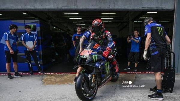 FABIO QUARTARARO - Pembalap Monster Energy Yamaha Fabio Quartararo meninggalkan pit lane pada hari pertama tes musim dingin pramusim MotoGP di Sirkuit Internasional Sepang di Sepang pada 10 Februari 2023. (Foto Arsip, Februari 2023)