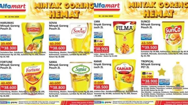 PROMO ALFAMART - Katalog Promo Alfamart Periode 16 Hingga 22 Mei 2025, Aneka Merk Minyak Goreng 2 Liter Murah Meriah