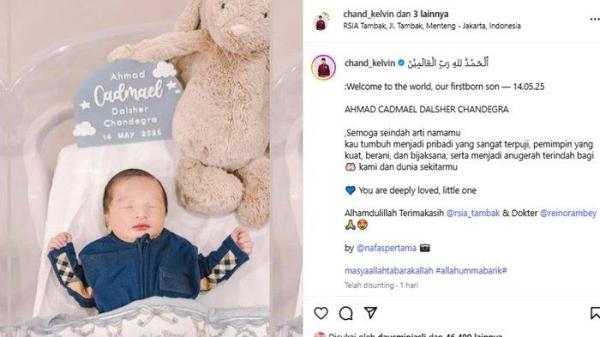 Chand Kelvin dan sang istri, Dea Sahirah yang baru saja dikaruniai anak pertama.