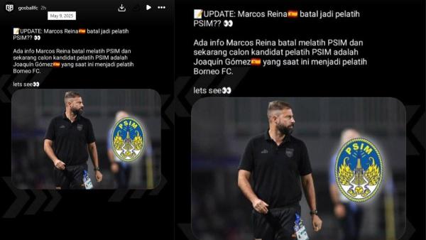 RUMOR PELATIH PSIM YOGYAKARTA - PSIM Yogyakarta kabarnya bidik pelatih asing Borneo FC, Joaquin Gomez.