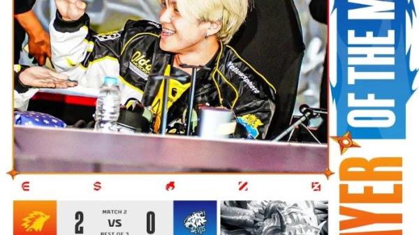 ONIC VS EVOS - Jungler ONIC, Kairi sabet gelar MVP setelah kalahkan EVOS 2-0 di MPL ID Season 15, Minggu (18/5/2025) malam WIB. (Diunduh dari Instagram MPL Indonesia -18/5/2025)