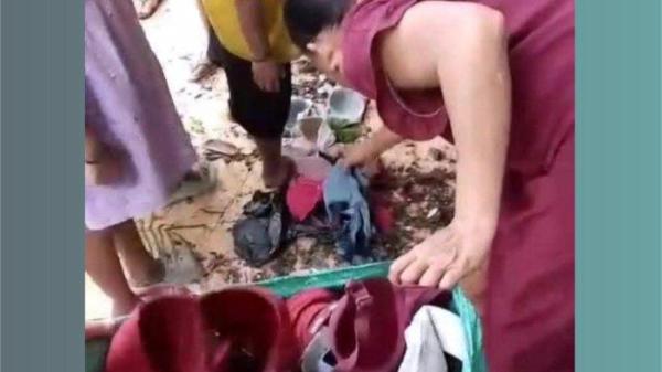 TEMUAN ANEH - Penemuan tumpukan pakaian dalam wanita jenis Bra alias BH di bangunan sekolah dasar (SD) kosong, menghebohkan warga Kecamatan Kepohbaru Kabupaten Bojonegoro Jawa Timur. pada minggu (17/5/2025).