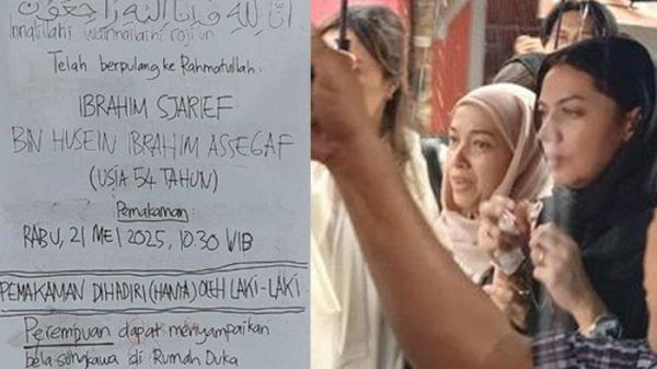 TAK IKUT KE MAKAM - Jurnalis senior, Najwa Shihab tak ikut mengantar jenazah suaminya Ibrahim Sjarief Assegaf ke pemakaman