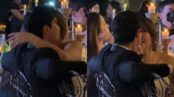 KEMESRAAN GISEL-BRIAN - Gisella Anastasia alias Gisel dan Cinta Brian di pesta pernikahan Luna Maya dan Maxime Bouttier, di Ubud, Bali.