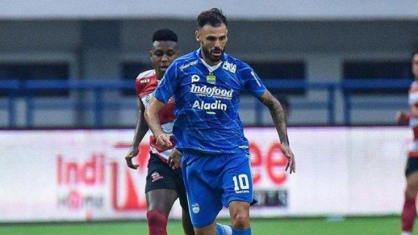 Aksi Tyronne del Pino saat laga Persib kontra Madura United, Minggu (2/7/2023) di pekan perdana Liga 1 2023/2024.