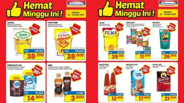 PROMO INDOMARET - Katalog Promo Hemat Minggu Ini di Indomaret Periode 22 Hingga 28 Mei 2025