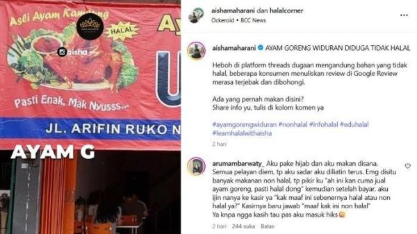 ayam goreng Widuran non halal