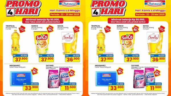 PROMO INDOMARET - Katalog Promo KJSM Indomaret Periode 22 Hingga 25 Mei 2025, Aneka Produk Diskon Murah Meriah