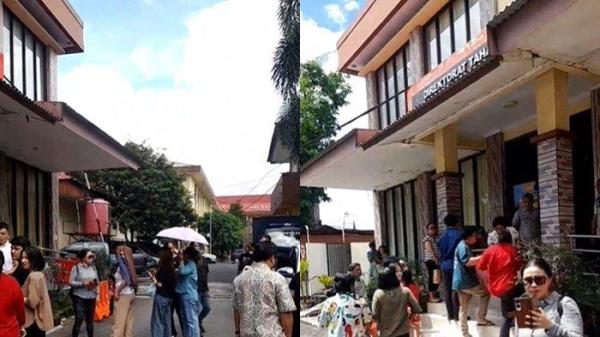 POLDA SULUT - Suasana di gedung tahanan Polda Sulut, Selasa 27 Mei 2025. Dikabarkan, Sejumlah Pendeta GMIM tak diizinkan bertemu Pendeta Hein Arina.