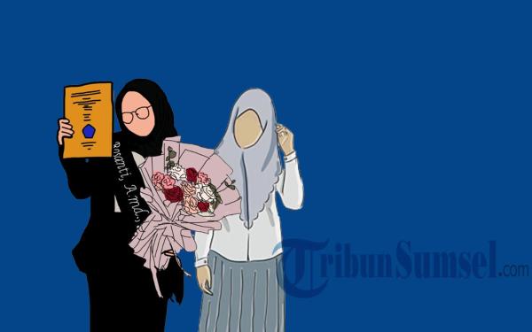 ILUSTRASI SELESAI SIDANG SKRIPSI - Daftar 35 kata-kata ucapan terima kasih untuk teman dan sahabat yang datang di sidang skripsi.
