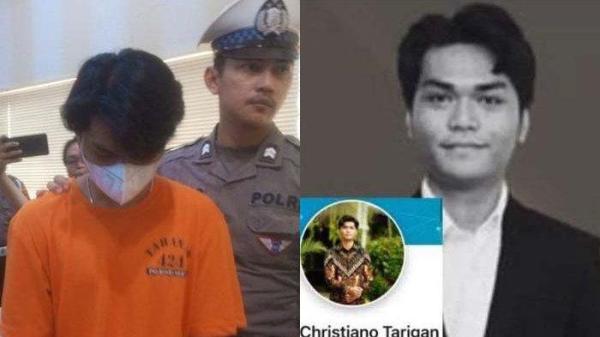 TERSANGKA - Polisi menunjukkan CPP, mahasiswa pengemudi mobil BMW yang menjadi tersangka dalam insiden kecelakaan maut di Jalan Palagan Tentara Pelajar tepatnya di Sariharjo, Ngaglik, Kabupaten Sleman. Kecelakaan tersebut terjadi pada Sabtu (24/5/205) dini hari yang menyebabkan Argo, mahasiswa Fakultas Hukum UGM, meninggal dunia.