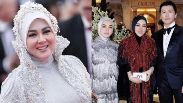 Kolase foto artis Syahrini saat acara Cannes International Film Festival dan potret penampilannya bersama Aisyahrani dan Reino Barack melalui kamera sendiri dicapture (18/5/2025). Aisyahrani baru-baru ini bereaksi saat Syahrini dihujat efek ketahuan edit foto.