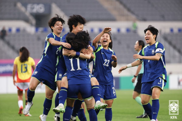 Timnas Wanita Korea Selatan menahan imbang Kolombia 1-1 di FIFA Matchday, Senin (2/6). <div class=