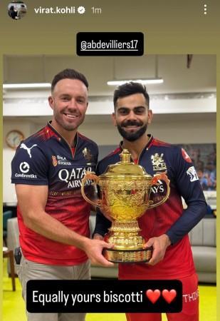RCB wins IPL 2025: Virat Kohli kisses his trophy, poses with Chris Gayle, AB de Villiers as trio celebrate big win