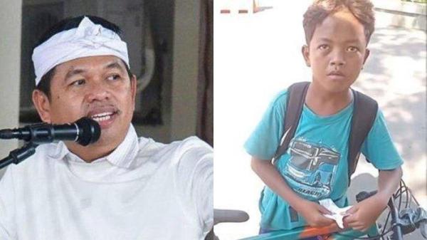 BOCAH VIRAL -- Tangkapan layar sosok bocah bernama Adnan yang nekat gowes sepeda lebih dari 200 kilometer demi bertemu Dedi Mulyadi. Adnan mengurai alasan memilukan di balik niatannya ingin ketemu Gubernur Jawa Barat. Foto disadur pada Senin (9/6/2025).