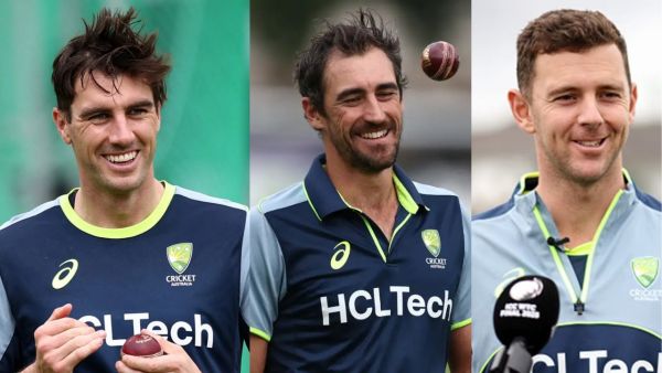 Josh Hazlewood Pat Cummins and Mitchell Starc