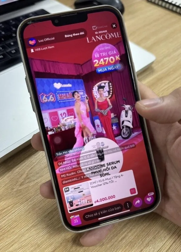With the vibrant energy of a festival, the stream kept viewers excited with surprise product reveals and irresistible discounts. Photo courtesy of Lazada