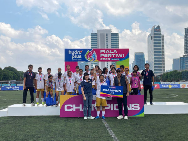 Cipta Cendikia sukses meraih gelar juara U-14 di Piala Pertiwi Regional Jakarta. Foto: Antika Fahira/kumparan