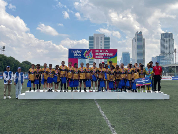 Putri Tangsel U-14 Runner-up HydroPlus Piala Pertiwi Regional Jakarta 2025. Foto: Antika Fahira/kumparan