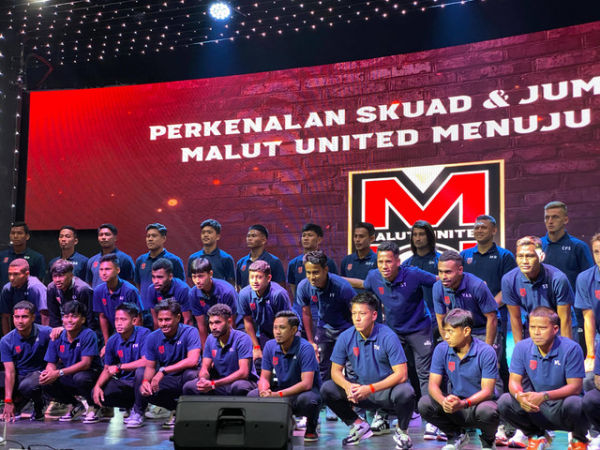 Perkenalan skuad Malut United jelang Liga 1 2024/25 yang dilaksanakan di Jakarta pada 29 Juli. Foto: Azrumi El Ghazali/kumparan