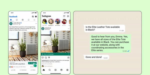 WhatsApp kembangkan fitur baru Iklan di Status untuk memudahkan pengguna menanyakan produk atau layanan untuk kemudian berinteraksi secara mudah.  Foto: WhatsApp