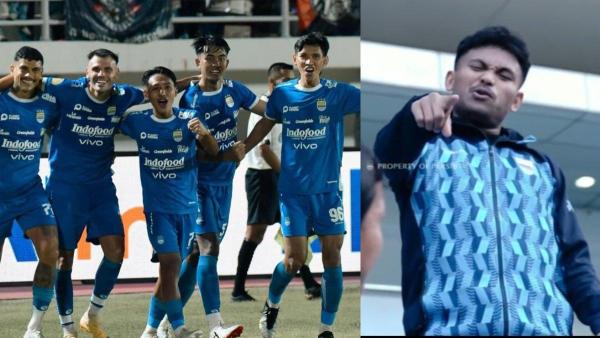 BURSA TRANSFER PERSIB BANDUNG - Para pemain Persib Bandung di gelaran Liga 1 2024/2025 (kiri) dan rekrutan anyar Pangeran Biru di musim 2025/2026, Saddil Ramdani (kanan).