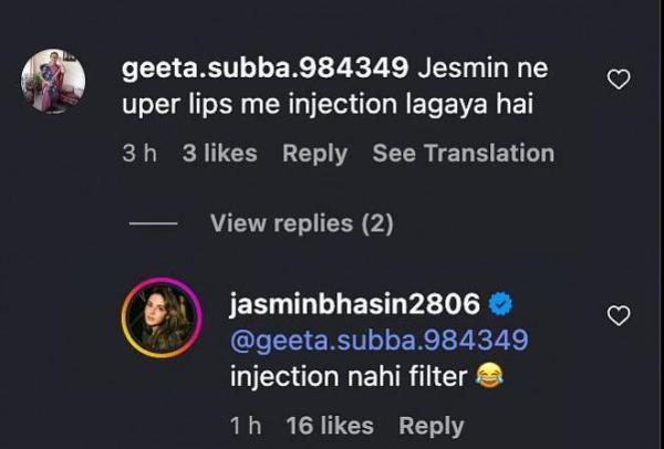 'Not injection, filter': Jasmin Bhasin claps back at trolls who slammed her for 'swollen lip job'