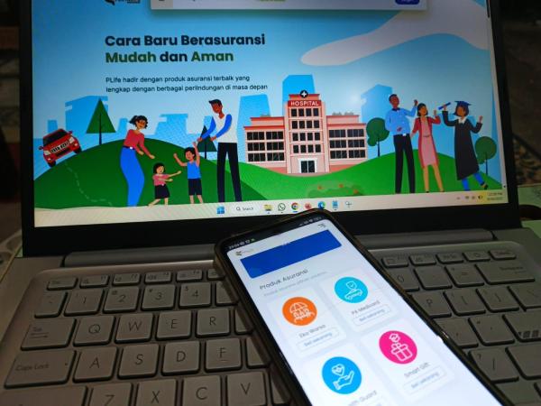 APLIKASI PLIFE - Tampilan PLife, aplikasi dari PertaLife Insurance untuk kemudahan akses bagi para nasabah saat diakses di HP, Kamis (19/6/2025).