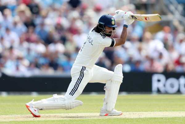 Kl rahul drives through the off side, England vs India, 1st test, Leeds, 1st Day, June 20, 2025