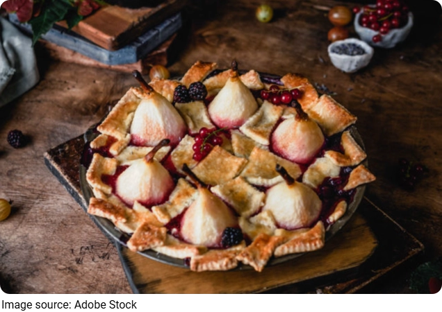 Tart Pir dan Blueberry