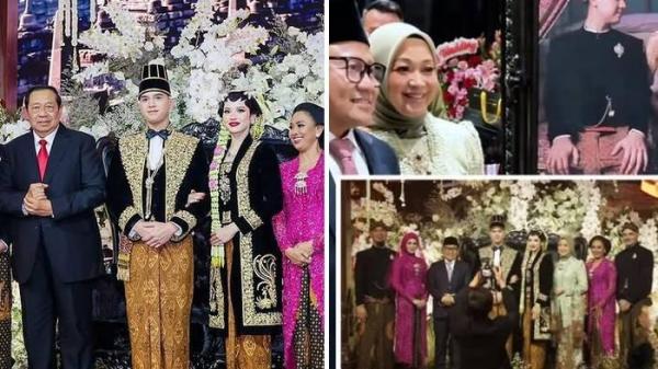 NGUNDUH MANTU - Kolase foto acara ngunduh mantu Al Ghazali dan Alyssa Daguise.