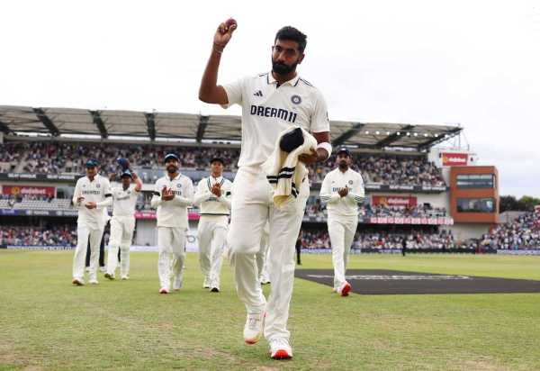 Jasprit bumrah walks back after his third five-windet haul on English soil, england vs India, 1st test, leads, day 3, june 22, 2025