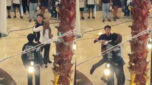 KIESHA ALVARO DITAMPAR - Beredar rekaman detik-detik dugaan kekerasan yang dialami Kiesha Alvaro saat syuting bersama Dimas Anggara viral di media sosial.