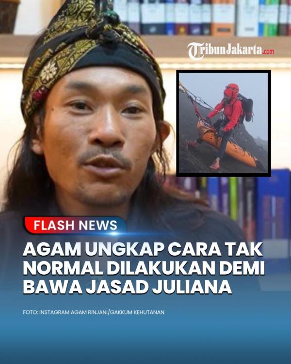 Cara tak normal dilakukan Agam Rinjani saat mengevakuasi jasad Juliana Marins yang terjatuh di jurang Gunung Rinjani. Tak semua orang bisa, cara yang dilakukan Agam dkk hanya bisa dilakukan sosok terpilih. 