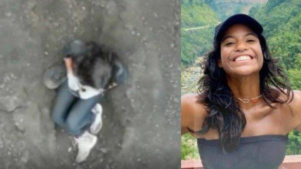JATUH DI RINJANI - Kolase foto Juliana Marins. Foto kiri adalah tangkapan layar video drone tim SAR saat Juliana terpantau dalam kondisi duduk di Gunung Rinjani usai jatuh, Sabtu (21/6/2025). Sedangkan foto kanan adalah foto Juliana yang diunduh di akun Instagram @resgatejulianamarins, pada Selasa (24/6/2025).