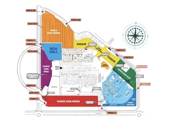 Zona parkir di Jiexpo
