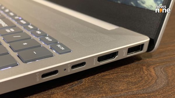 The right side has a USB-A port, an HDMI port and two USB-C ports. (Image Credit: Aditya Madanapalle/News9). 