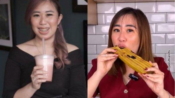 TUDUHAN PENCURIAN KUE - Sosok food vlogger Perut Karets, Jerie Yanti yang kesal dituduh sebagai pelaku pencurian kue lapis yang viral di toko roti di kawasan Kalideres, Jakarta Barat, Senin (30/6/2025).
