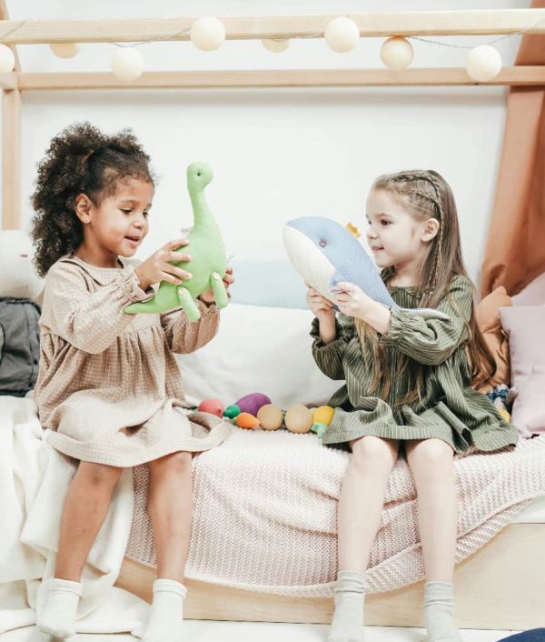 kids playing together at in-home daycare