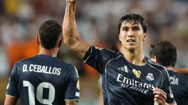 SELEBRASI - Pemain Real Madrid jebolan Castilla, Gonzalo Garcia panaskan top skor Piala Dunia Antarklub 2025. Ia telah menghasilkan 2 gol untuk Los Blancos di fase grup. (Foto diambil dari website FIFA Club World Cup 2025 pada Jumat, 27 Juni 2025).