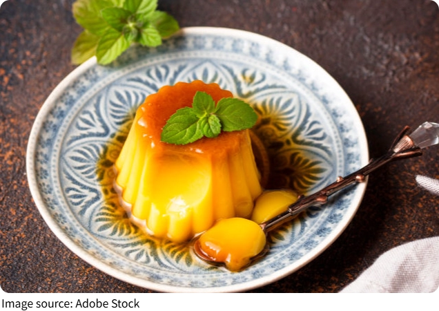 Вкусный карамельный пудинг