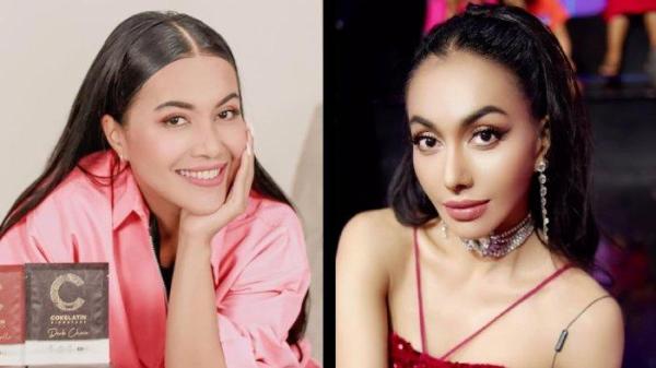BERUBAH DRASTIS - Kolase perubahan wajah Denada sebelum dan sesudah operasi hidung dicapture Sabtu (21/6/2025).