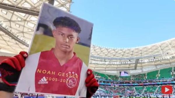 Potret Noah Gesser terbentang di Qatar, pemain keturunan sahabat Hubner-Jenner yang ngebet bela Timnas Indonesia namun batal karena meninggal dunia setelah terlibat kecelakaan