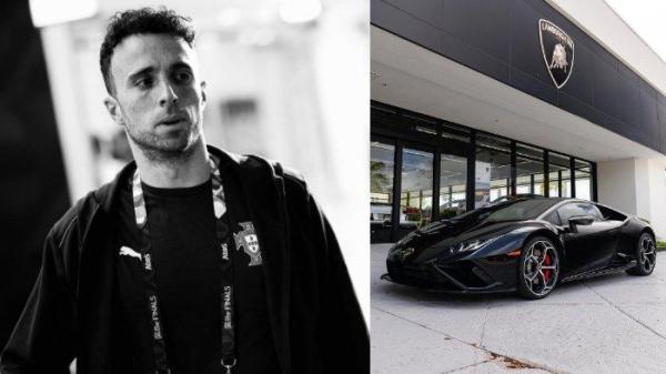 LAMBORGHINI DIOGO JOTA - Kolase foto mobil Lamborghini model Huracan dan foto Diogo Jota yang diunduh pada Kamis (3/7/2025). Berikut adalah spesifikasi mobil Lamborghini Huracan yang diduga ditumpangi oleh Diogo Jota dalam kecelakaan maut yang merenggut nyawanya kamis dini hari ini,