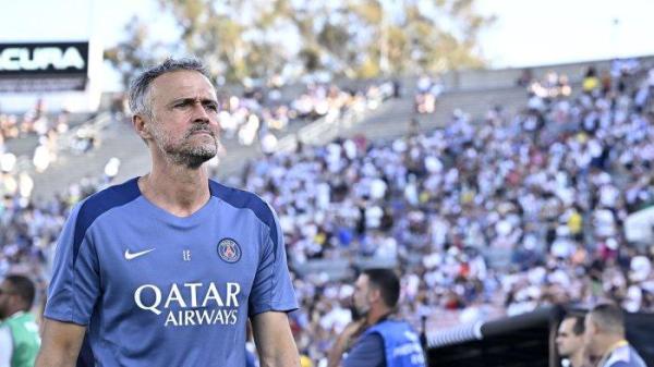 EKSPRESI LUIS ENRIQUE - Pelatih Paris saint-Germain (PSG) Luis Enrique selama pertandingan menghadapi Botafogo dalam matchday kedua grup A Piala Dunia Antarklub 2025, Jumat (20/6/2025). (Website PSG - 20/6/2025)