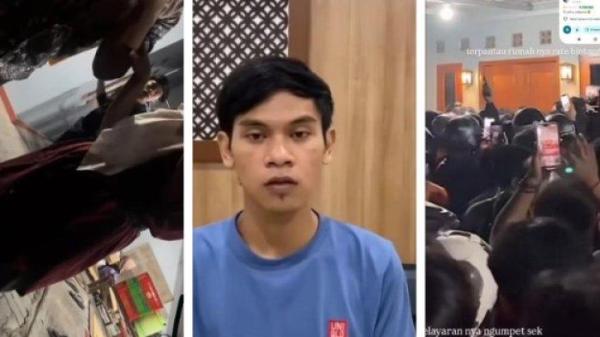 DRIVER OJOL : Tangkapan layar dari Instagram @merapi_uncover pada Sabtu (5/7/2025) : (Kiri) Customer di Sleman ngamuk pada driver ojol karenan pesanan telat, customer sampai pukul pacar driver (tengah) Takbirdha pelaku penganiayaan kini minta maaf. (Kanan) Ratusan driver ojol geruduk rumah Takbirdha di Sleman, Yogyakarta