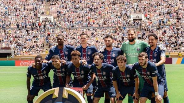 FOTO TIM PSG- Foto tim PSG sebelum perandingan Piala Dunia Antarklub FIFA. <div class=
