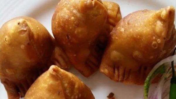 Moong dal samosa is a crispy snack, perfect for rainy days