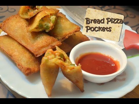Bread Pizza Pockets | Bread Pizza Pockets | Crispy Pizza Pockets | Snack Recipe | Breakfast Recipe - YouTube